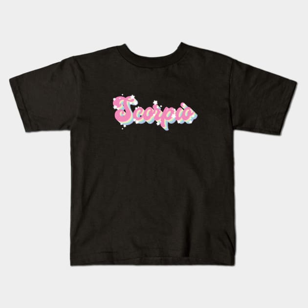 Groovy Scorpio Kids T-Shirt by Haygoodies